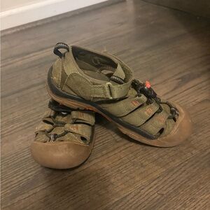 Kids' Adventure Sandals - Olive and Brown